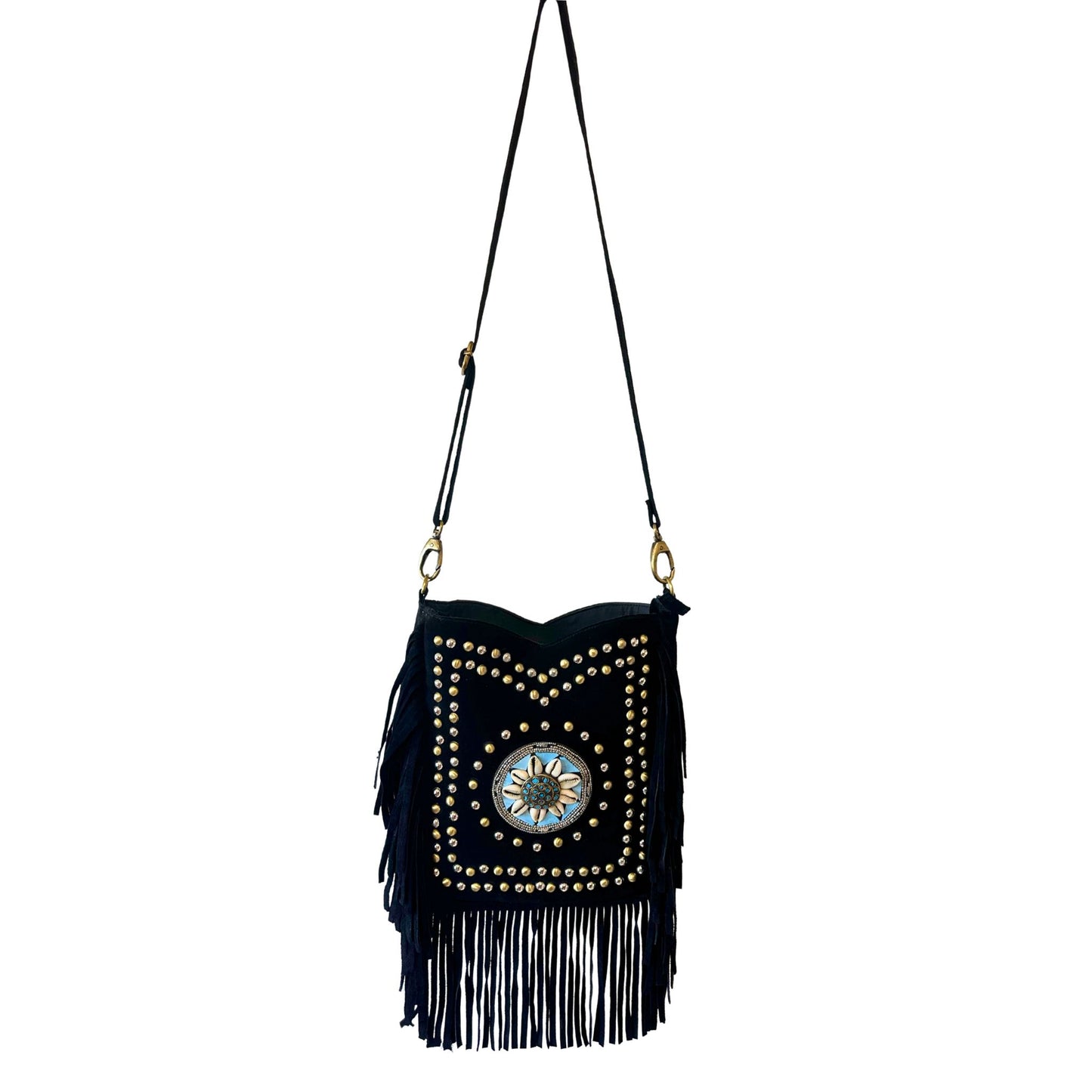 Bandolera de Ante BB (Black/Blue)