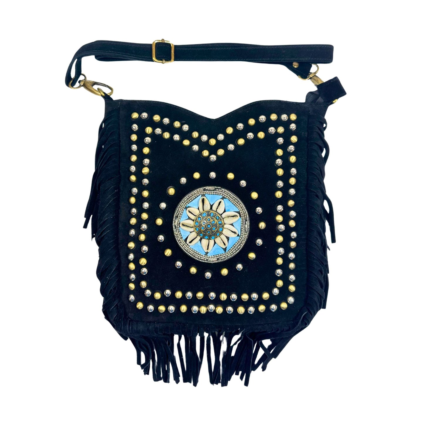Bandolera de Ante BB (Black/Blue)