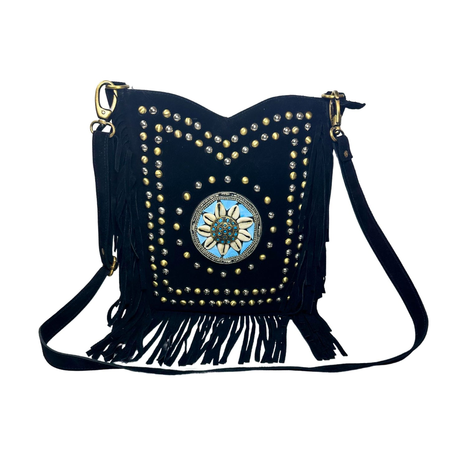 Bandolera de Ante BB (Black/Blue)