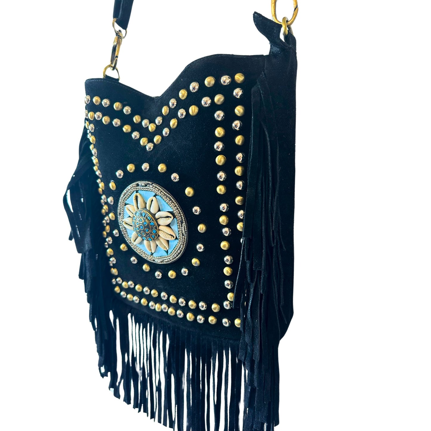 Bandolera de Ante BB (Black/Blue)