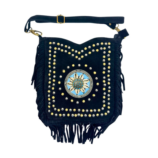 Bandolera de Ante BB (Black/Blue)